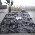 Shag Area Rugs for Bedroom Living Room,5X8 Ultra Soft Fluffy Area Rugs for Dorm, Indoor Carpet Nursery Rugs for Kids Room Home Decor, Black Grey