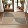 Lahome Enfys Rainbow Easy Jute Rug, 2x3 Entryway Rug Indoor Outdoor Front Door Mat, Farmhouse Neutral Non Slip Non Shedding Washable Kitchen Mats for Floor Foyer