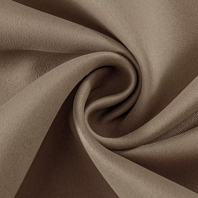 Joydeco Blackout Curtains for Bedroom 108 inch Long 2 Panels, Thermal Insulated Room Darkening Curtains with Grommets, Soft Window Drapes for Living Room (W52 x L108 Inch, Khaki)