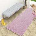 OLANLY Dog Door Mat for Muddy Paws 59x24, Absorbs Moisture and Dirt, Absorbent Non-Slip Washable Doormat, Quick Dry Chenille Mud Mat for Dogs, Entry Indoor Entryway Carpet for Inside Floor, Dusty Rose