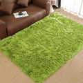 Goolela Lime Green Area Rug 6x9 Fuzzy Fluffy Furry Shag Rug for Bedroom Faux Sheepskin Fur Soft Rectangle