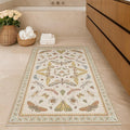 Hazo Haus 3x5 Washable Non-Slip Bathroom Rug, Colorful Insect Rug for Kids Room - Ultra Soft Low Pile Cottagecore Butterfly & Beetle Pattern for Nature-Inspired Home Décor