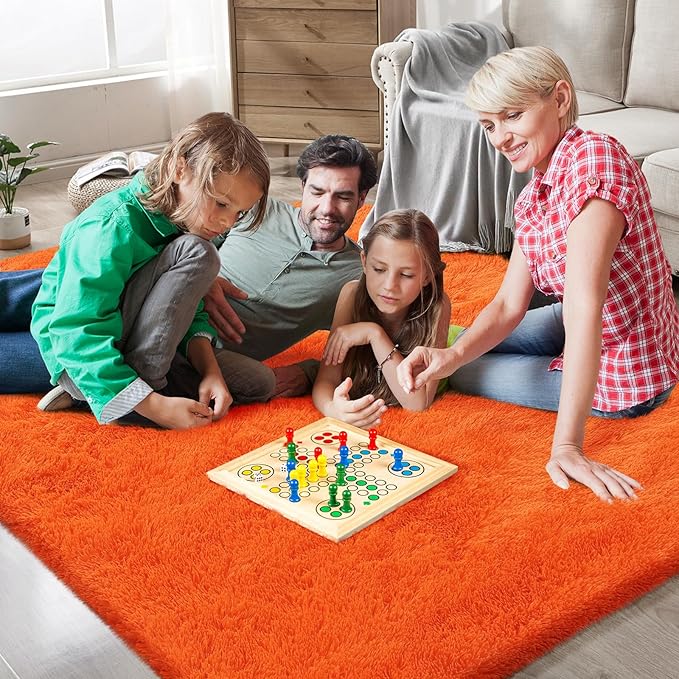 Boshengya 10X14 Large Area Rugs for Living Room Bedroom,Big Shag Rug for Bedroom Dorm,Soft Fluffy Indoor Carpet Nursery Rugs for Kids Girls Room Home Decor