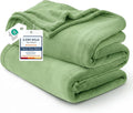 Bedsure GentleSoft Green Fleece Blankets Queen Size - Bed Blanket Soft Lightweight Plush Fuzzy Cozy Luxury Microfiber, Emerald, 90x90 inches