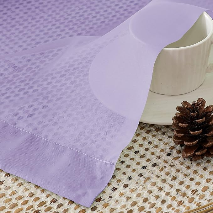 OVZME Lavender Sheer Curtains 72 Inches Long 2 Panels - Soft Light Filtering Window Sheer Panels for Living Room/Bedroom, Top Dual Rod Pocket, 1 Pair, Each 42Wx72L Inches