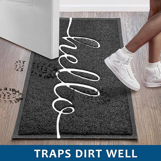 EARTHALL Funny Hello Mats Outside/Inside 71"x47", Front Door Mat Outdoor Entrance, Indoor Outdoor Mats for Home Entrance, Funny Doormat Outside/Inside Entry, Front Porch Decor for Farmhouse