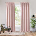 RYB HOME Bedroom Blackout Curtains 80 inches Long, 100% Blackout Thermal Insulated Noise Reducing Curtains for Living Room Nursury, 42 inches Wide by 80 inches Long, Baby Pink