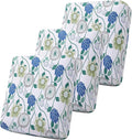 Smiry Printed Couch Cushion Covers, Stretch Soft Couch Covers for Sofa, Washable Non-Slip Sofa Slipcover Furniture Protector for Indoor and Outdoor (3 Pack, Light Green)