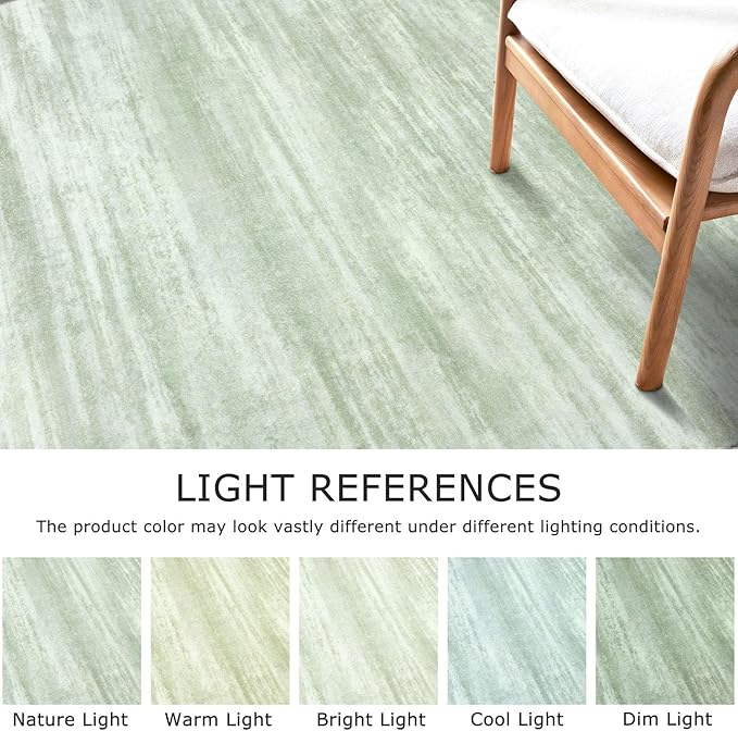 KOZYFLY Kitchen Runner Rug for Hallway Non-Slip Modern Abstract Runner Rug 2x5 Green, Washable Carpet Runner Laundry Room Mat with Soft Low Pile for Entryway Bathroom Bedroom Kitchen