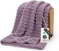 Bedsure GentleSoft Light Purple Fleece Blanket for Couch - Super Soft Cozy Twin Blankets for Women, Cute Small Blanket for Girls, 60x80 Inches