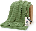 Bedsure GentleSoft Reseda Fleece Twin Blanket for Couch - Super Soft Cozy Blankets for Women, Cute Small Throws for Girls, 60x80 Inches