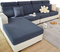 Couch Cushion Covers for Sofa Couch Covers Wear-Resistant Universal Sofa Cover Washable Stretch for Sectional Slipcovers (Texture-Gray Blue,Back Cover L)