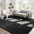 4x6 Area Rugs for Living Room Rug: Soft Fluffy Shag Black Rugs for Bedroom, Non-Slip Large Fuzzy Plush Rug Indoor Floor Carpet for Nursery Kids Boys Girls Room, Dorms, Playroom, Modern Home Decor