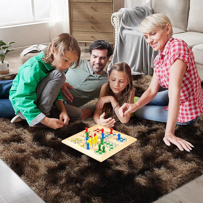 Shag Area Rugs for Bedroom Living Room,4X6 Ultra Soft Fluffy Area Rugs for Dorm,Indoor Carpet Nursery Rugs for Kids Girls Room Home Decor, Mottling Brown