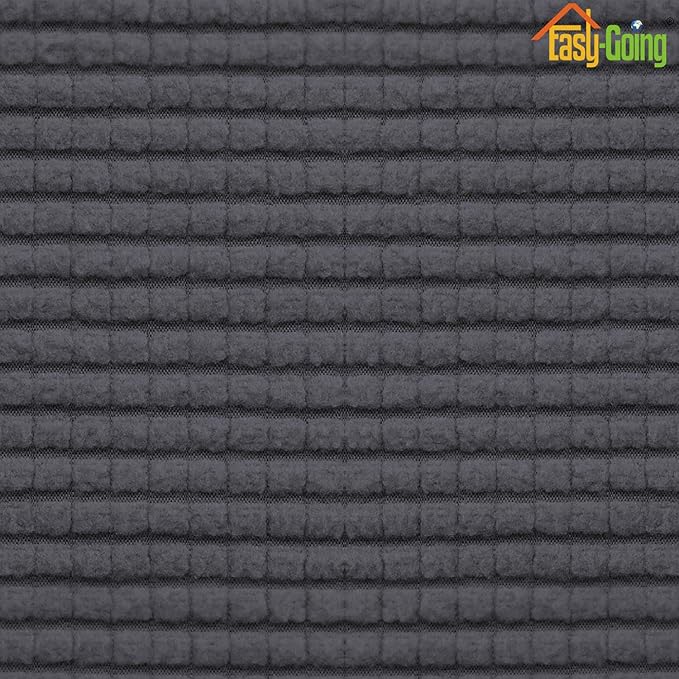 Easy-Going Stretch Cushion Cover Sofa Cushion Furniture Protector Sofa Seat Sofa slipcover Sofa Cover Soft Flexibility with Elastic Bottom(Oversized Sofa Cushion, Dark Gray)