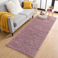 OLANLY 2x5 Machine Washable Runner Rugs for Hallway, Soft Fluffy Shaggy Bedside Rugs for Bedroom, Living Room, Indoor Floor Carpet for Kids Girls and Boys, Nursery Rooms, Home Decor Aesthetic, Blush
