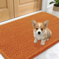 OLANLY Dog Door Mat for Muddy Paws 30x17, Absorbs Moisture and Dirt, Absorbent Non-Slip Washable Doormat, Quick Dry Chenille Mud Mat for Dogs, Entry Indoor Entryway Carpet for Inside Floor, Clay