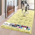 Muddy Mat® | Super Absorbent Door Mat Indoor, Microfiber Quick Dry Chenille Entryway Rug, Non-Slip Front Door Mat, Indoor Mats for Entryway, Machine Washable Pet Rug, Yellow 24" x 96"