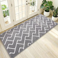 OLANLY Front Door Mat, Non-Slip Rubber Backing, Dirt Resistant and Absorbent, Washable, Easy to Clean Low-Profile Indoor Doormat for Back Door, Entryway, Inside Entrance, 47x23, Grey