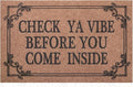 Front Door Indoor Outdoor Entrance Doormat Brown Rubber Welcome Door Mat Come Inside This House Doormat Anti Slip Easy to Clean Corridor Patio Entry Mat 36" x 24"