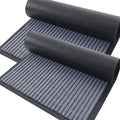 OLANLY Front Door Mat Indoor Outdoor Entrance, 2-Pack 59 x 34 Inch, Waterproof Heavy Duty Doormat, Fade Resistant, Low Profile, Easy Clean Patio Porch Welcome Floor Mats for Entry, Ash Grey