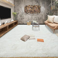 Tepook Area Rugs 9x12 for Living Room, Super Soft Fluffy Rugs for Bedroom, Modern Shaggy Rug Fuzzy Carpets for Kids, Plush Indoor Nursery Home Decor Rug with Non-Slip Bottom, Cream White