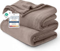 Bedsure GentleSoft Fleece Throw XL Blanket Mocha Brown - 300GSM Soft Lightweight Plush Cozy Blankets for Bed, Sofa, Couch, Travel, Camping, 50x70 inches