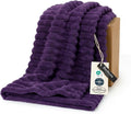 Bedsure GentleSoft Purple Fleece Blanket for Couch - Cozy Soft Blankets for Women, Cute Small Throws for Girls, 50x60 Inches