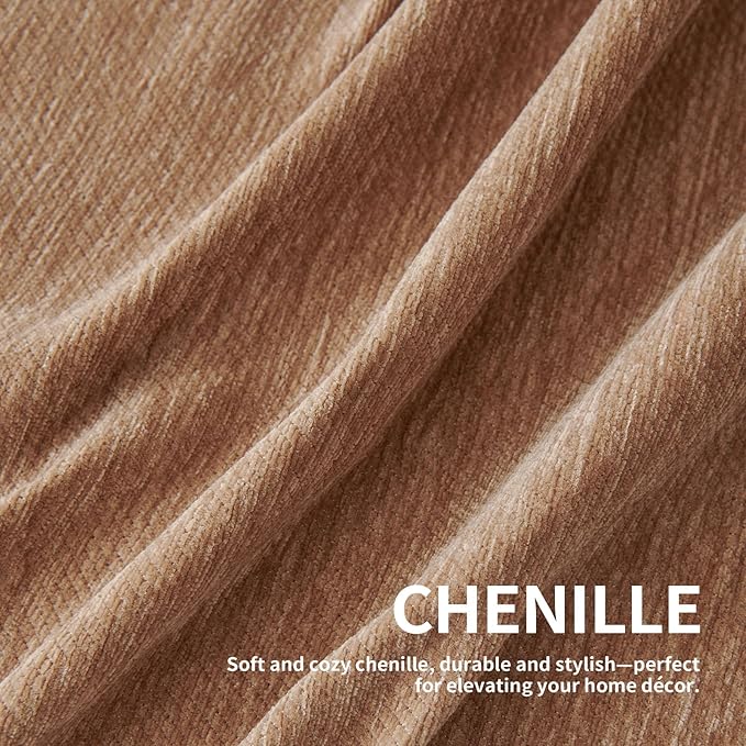 Couch Cover for Dogs, Boho Sofa Covers for 3 Cushion Couch, Chenille Sofa Slipcover for Pets Washable, L-Shape Sectional Couch Loveseat Cover Soft Throw Blankets with Tassels(91x134,Khaki)
