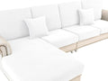 Couch Cushion Covers Seat Cushion Cover Stretch Couch Cover Separate Sectional Sofa Slipcovers Furniture Protector(3 Pieces for Seat or Sofa Backrest, White)