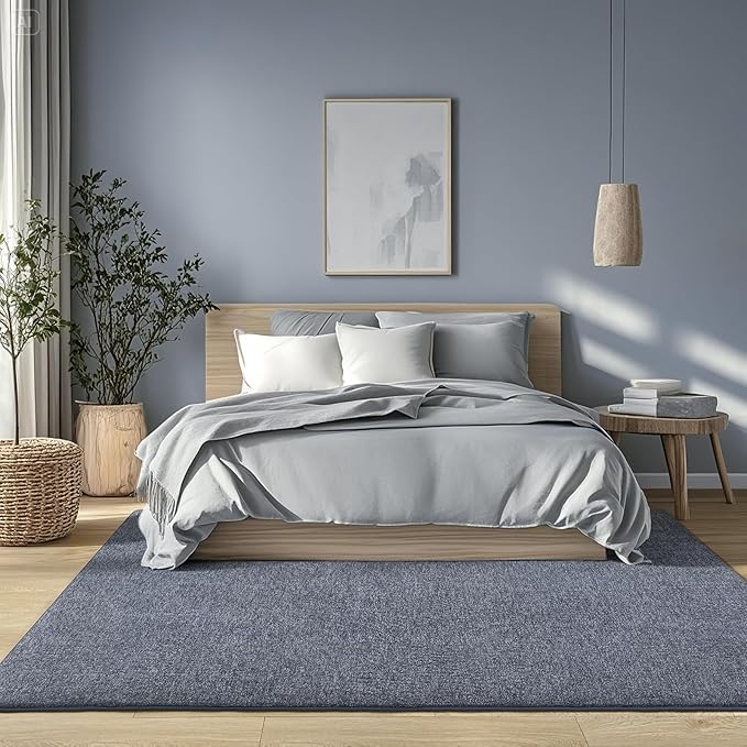 AROGAN Washable 2x8 Runner Rug for Hallway, Long Runner Rugs wtih Soft Memory Foam for Bedroom, Non Slip Backing Carpet Runners for Hallways, Kitchen, Bathroom, Entryway Home Decor, Navy Blue