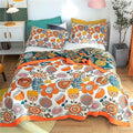 MSGKV Cotton Throw Blanket for Couch Bed 90''x98'', Floral Soft Farmhouse Blanket Spring Decorative Quilt Gifts for Women Muslin