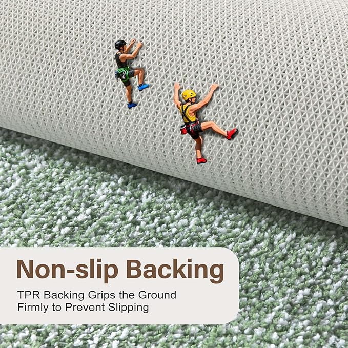 48x32 Large Bathroom Rugs Washable Non Slip, Green Bath Mat for Bathroom Floor Tub, Soft Absorbent Quick Dry Mats for Shower, Bathtub,Home Decor