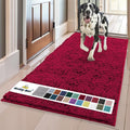 Muddy Mat® | Super Absorbent Door Mat Indoor, Microfiber Quick Dry Chenille Entryway Rug, Non-Slip Front Door Mat, Indoor Mats for Entryway, Machine Washable Pet Rug, Maroon 36" x 120"