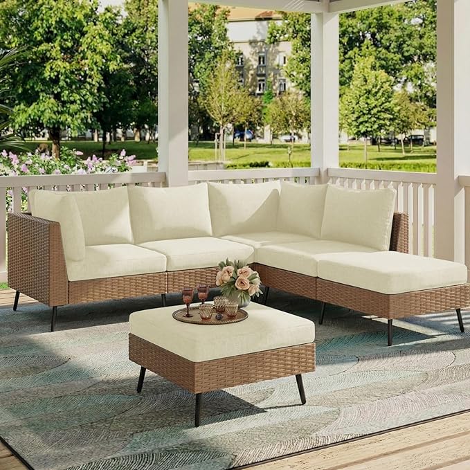 hyha Milk Silk Couch Cushion Covers, Soft Magic Sofa Covers Washable for 2 Cushion Couch, Stretch Sectional Outdoor Cushion Covers for Patio Furniture with Elastic Bottom(Medium, Cream)