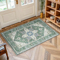 AMADA HOMEFURNISHING 2x4 Washable Area Rug, Low-Profile Entryway Rug with Non-Slip Backing & Durable Edge Binding, Vintage Rug Pattern, Small Rugs for Entryway, Kitchen & Living Room