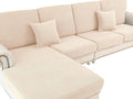 Couch Cushion Cover Seat Cushion Cover Stretch Armchair Cover Separate Sectional Sofa Slipcovers Furniture Protector(1 Piece for Seat or Sofa Backrest, Natural)