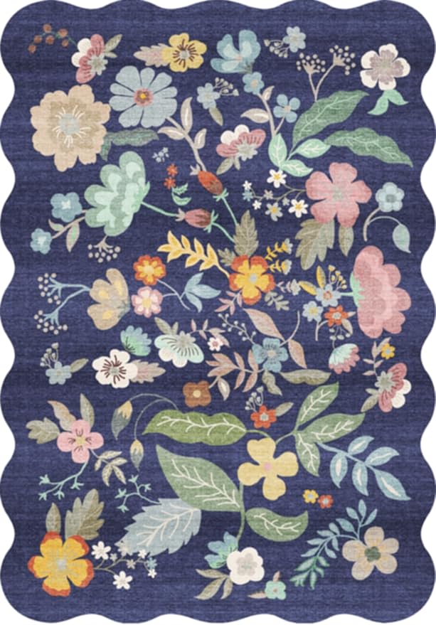 Washable 2'6x12 Hallway Runner Rug: Entryway Non Slip Floral Rug Farmhouse Soft Stain Resistant Carpet for Kitchen Bathroom Bedroom Low Pile Pet Friendly Floor Mat for Living Room(2'6x12/Purple)