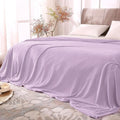 BEDELITE Fleece Blanket King Size Blankets for Bed, Luxury Plush Cozy Fuzzy Blanket 108x90 inches, Super Soft Warm Lightweight Throw Blanket All Seasons Suitable, Lilac