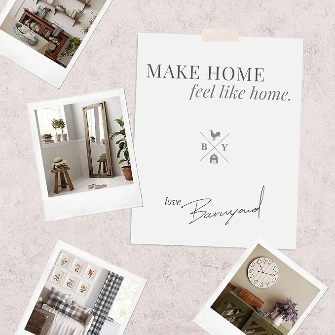 Barnyard Designs Doormat Welcome Mat for Outdoors, Large Front Door Entrance Mat, Brown (Home Sweet Home Script, 30x17)