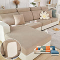 Soothing Home Sofa Covers, Sofa Hero Covers, Wear-Resistant Universal Couch Covers Washable Stretch Sectional Couch Cushion Covers (Coffee,Large Single Seat Cover)