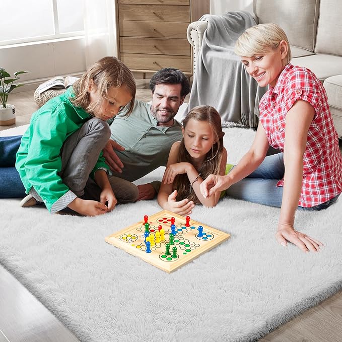 10X14 Large Area Rugs for Living Room Bedroom,White Big Shag Rug for Bedroom Dorm,Soft Fluffy Indoor Carpet Nursery Rugs for Kids Girls Room Home Decor (White, 10X14 Feet)