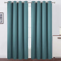 LEMOMO Blackout Curtains 66 x 95 inch/Sea Teal Curtains Set of 2 Panels/Thermal Insulated Room Darkening Bedroom Curtains