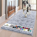 Muddy Mat® | Super Absorbent Door Mat Indoor, Microfiber Quick Dry Chenille Entryway Rug, Non-Slip Front Door Mat, Indoor Mats for Entryway, Machine Washable Pet Rug, Baby Blue 24"X60"