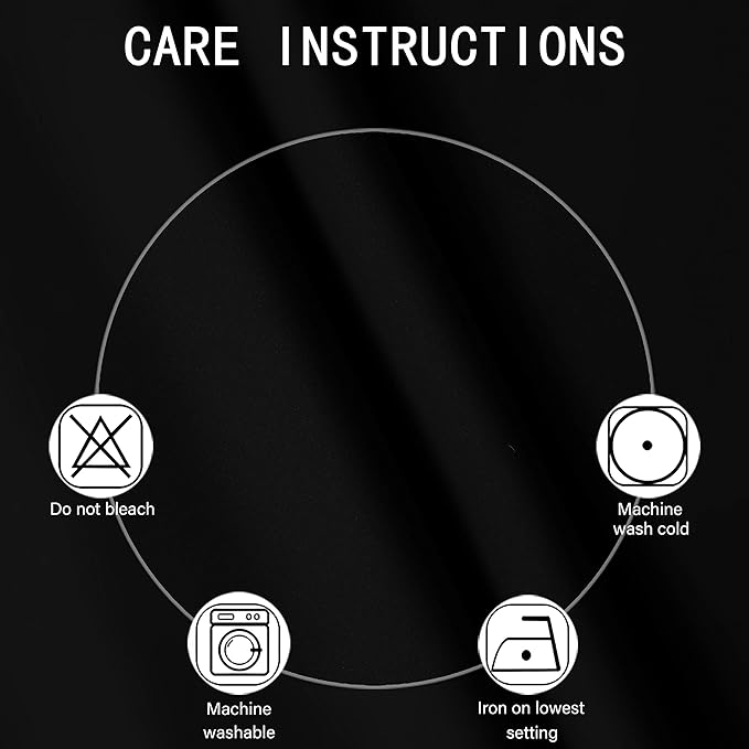 LEMOMO Black Thermal Blackout Curtains/52 x 95 Inch/Set of 2 Panels Room Darkening Curtains for Bedroom