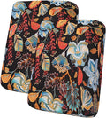 hyha Printed Couch Cushion Covers, Floral Sofa Covers Washable for 2 Cushion Couch, Stretch Pattern Outdoor Cushion Covers for Patio Furniture with Elastic Bottom(2 Packs, Floral)