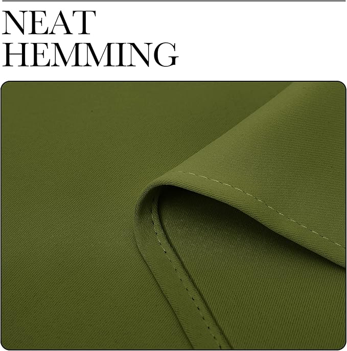 NICETOWN RV Blackout Curtains for Camper Windows, Olive, 34" x 30", Set of 2, Kitchen Curtains, Short Blackout Drapes, Thermal Insulated Rod Pocket Window Treatment Draperies for Nursery