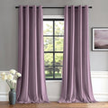 MIULEE Velvet Curtains Lavender Light Purple Elegant Grommet Thermal Insulated Soundproof Room Darkening Curtains/Drapes for Classical Living Room Bedroom Decor 52 x 108 Inch Set of 2