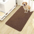 OLANLY Dog Door Mat for Muddy Paws 40x24, Absorbs Moisture and Dirt, Absorbent Non-Slip Washable Doormat, Quick Dry Chenille Mud Mat for Dogs, Entry Indoor Entryway Carpet for Inside Floor, Mocha