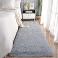 Chicrug Soft Runner Rugs for Bedroom Living Room Plush Fluffy Rug 3x10 Feet, Shag Furry Area Rug Carpet Non Shedding for Nursery Children Kids Girls Room Home Decorative, Grey